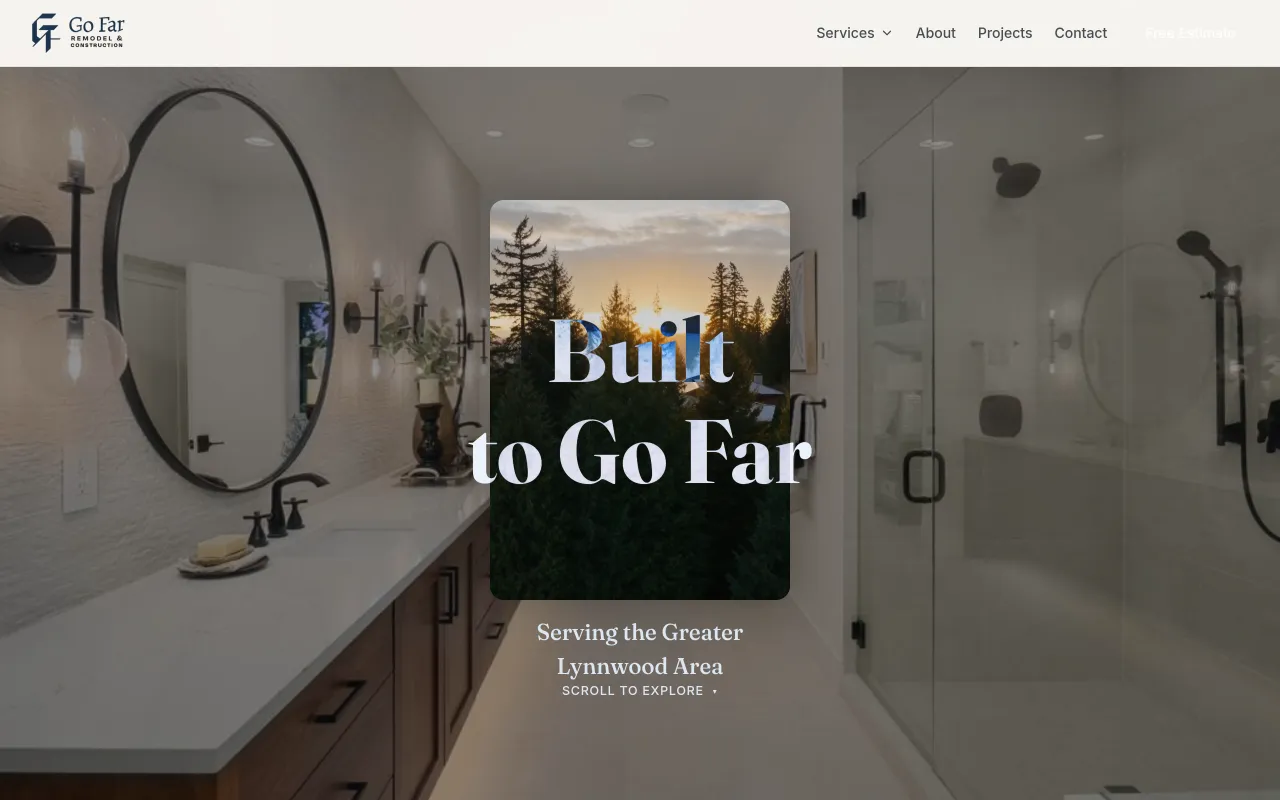 Go Far Construction — website by Unifictional